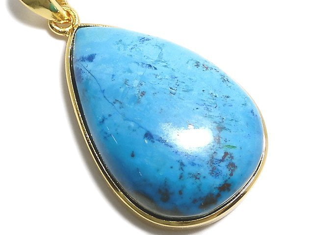 [Video][One of a kind] Chrysocolla AAA Pendant 18KGP NO.77