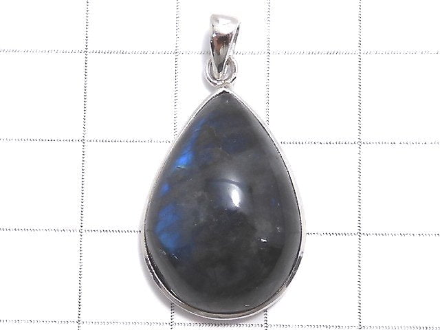 [Video][One of a kind] Blue Labradorite AAA Pendant Silver925 NO.31