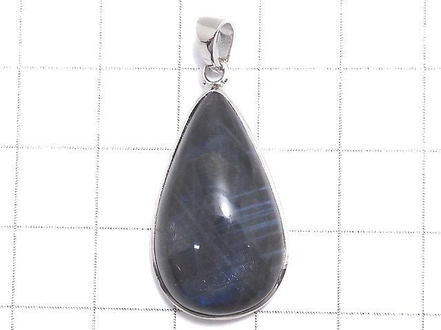 [Video][One of a kind] Blue Labradorite AAA Pendant Silver925 NO.32