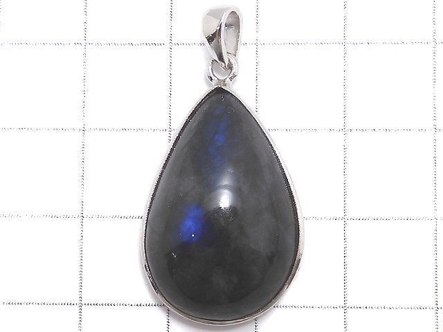 [Video][One of a kind] Blue Labradorite AAA Pendant Silver925 NO.33