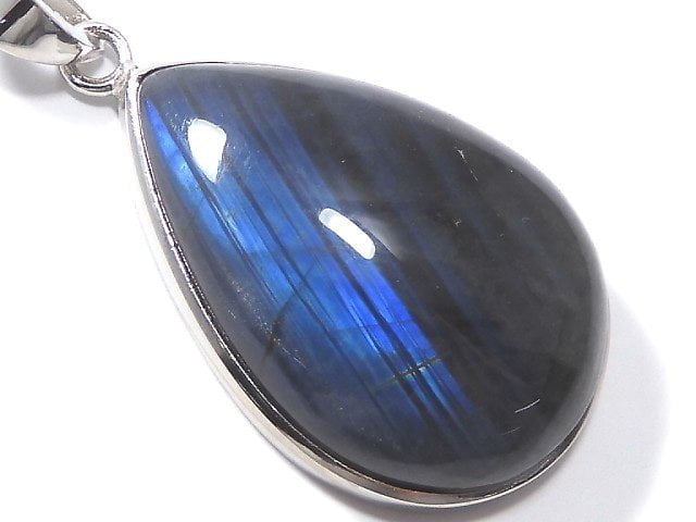 [Video][One of a kind] Blue Labradorite AAA Pendant Silver925 NO.35