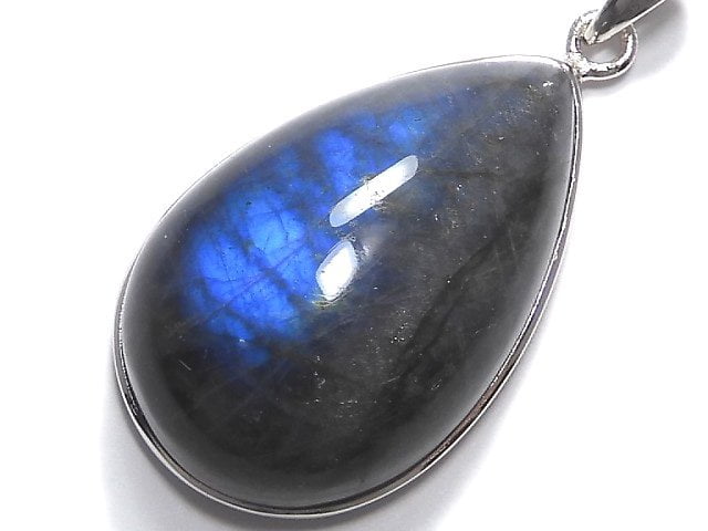 [Video][One of a kind] Blue Labradorite AAA Pendant Silver925 NO.36