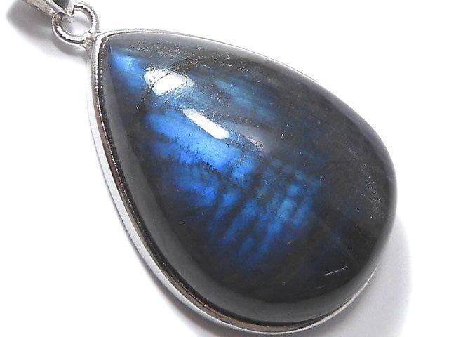 [Video][One of a kind] Blue Labradorite AAA Pendant Silver925 NO.37