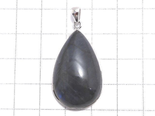 [Video][One of a kind] Blue Labradorite AAA Pendant Silver925 NO.38