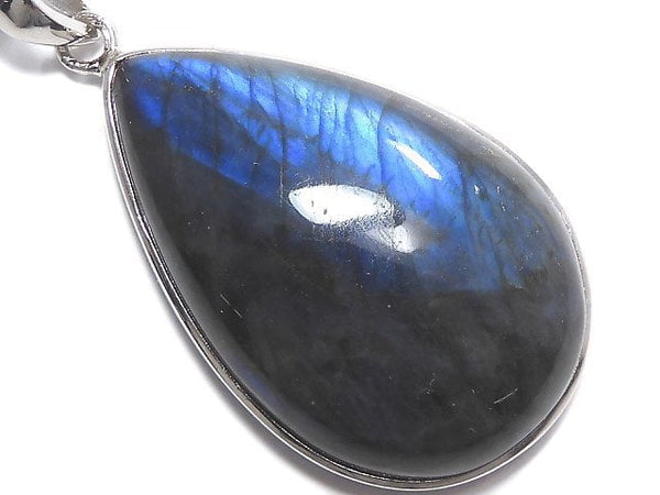 [Video][One of a kind] Blue Labradorite AAA Pendant Silver925 NO.39