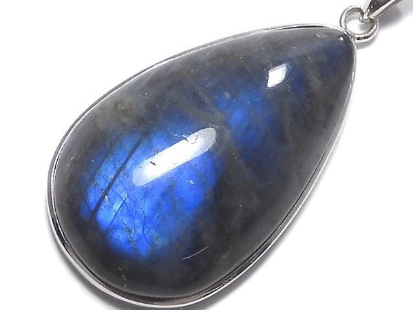 [Video][One of a kind] Blue Labradorite AAA Pendant Silver925 NO.40