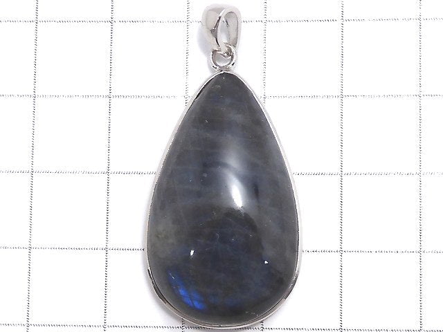 [Video][One of a kind] Blue Labradorite AAA Pendant Silver925 NO.40