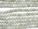 Pastel green! Burmese Jadeite AA Round 3mm 1strand beads (aprx.15inch/38cm)