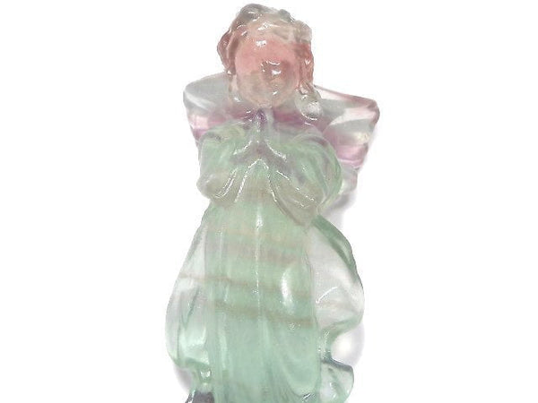 [Video][One of a kind] Multicolor Fluorite Angel NO.111