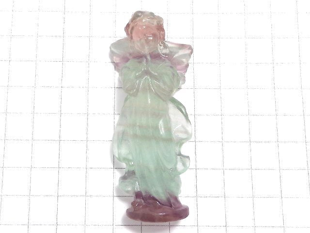 [Video][One of a kind] Multicolor Fluorite Angel NO.111