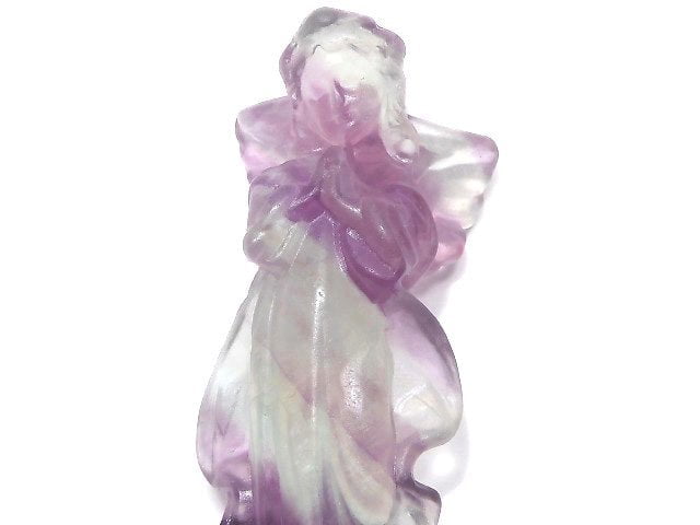 [Video][One of a kind] Multicolor Fluorite Angel NO.117