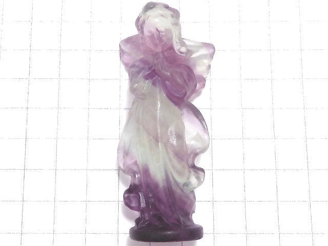 [Video][One of a kind] Multicolor Fluorite Angel NO.117