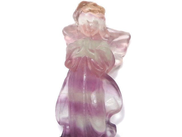 [Video][One of a kind] Multicolor Fluorite Angel NO.119