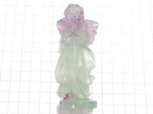 [Video][One of a kind] Multicolor Fluorite Angel NO.20