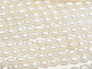 [Video] Fresh Water Pearl AA Rice 6x4x4mm White 1strand beads (aprx.14inch/34cm)