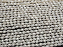 [Video] Fresh Water Pearl AA Rice 6x4x4mm White 1strand beads (aprx.14inch/34cm)