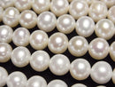[Video] Fresh Water Pearl AAA- Potato 7mm White 1strand beads (aprx.15inch/37cm)