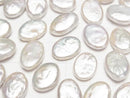 [Video]Fresh Water Pearl AA++ Loose stone Oval 14x10mm White 3pcs