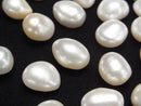 [Video]Fresh Water Pearl AAA- Loose stone Potato -Baroque 11-14mm White 2pcs