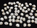 [Video]Fresh Water Pearl AAA- Loose stone Potato -Baroque 11-14mm White 2pcs