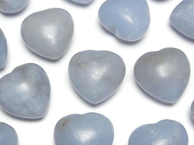 [Video]Angelite AA++ Undrilled Heart 20x20mm 3pcs
