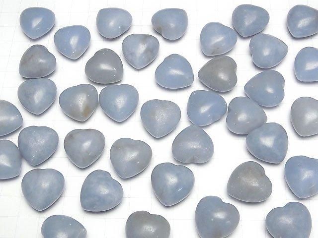 [Video]Angelite AA++ Undrilled Heart 20x20mm 3pcs