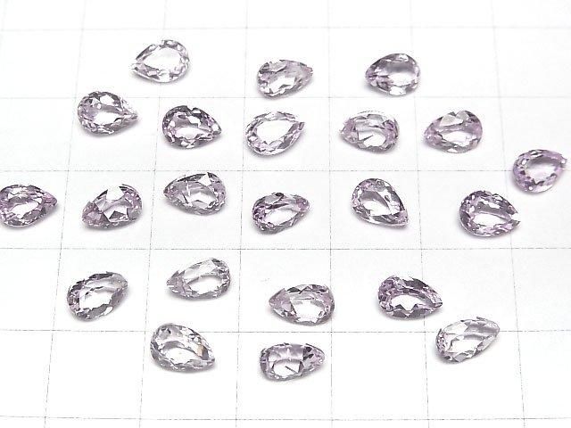 [Video]High Quality Kunzite AAA Loose stone Pear shape Faceted 7x5mm 1pc