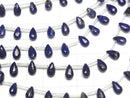 [Video] Lapislazuli AA++ Pear shape (Smooth) 9x5mm half or 1strand beads (aprx.15inch/36cm)