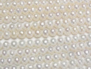 [Video] Fresh Water Pearl AA++ Semi Round-Potato 4.5-5mm White 1strand beads (aprx.15inch/37cm)