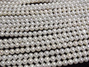 [Video] Fresh Water Pearl AA++ Semi Round-Potato 4.5-5mm White 1strand beads (aprx.15inch/37cm)