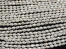 [Video] Fresh Water Pearl AA Baroque-Rice 5-5.5mm White 1strand beads (aprx.15inch/36cm)