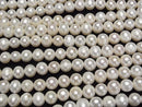 [Video] Fresh Water Pearl AA++ Potato 8-9mm White 1strand beads (aprx.15inch/37cm)