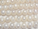 [Video] Fresh Water Pearl AA++ Semi Round-Potato 9-11mm White 1strand beads (aprx.15inch/37cm)