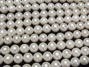 [Video] Fresh Water Pearl AA++ Semi Round-Potato 9-11mm White 1strand beads (aprx.15inch/37cm)