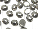 [Video]Pyrite Loose stone Oval Rose Cut 10x8mm 1pc