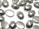 [Video]Pyrite Loose stone Oval Rose Cut 16x12mm 1pc