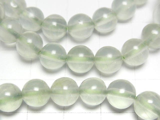 [Video]Prehnite AAA- Round 7.5-8.5mm Bracelet