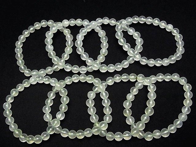 [Video]Prehnite AAA- Round 7.5-8.5mm Bracelet