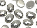 [Video]Pyrite Loose stone Oval Rose Cut 18x13mm 1pc