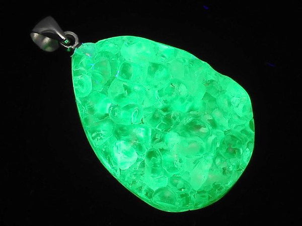 [Video][One of a kind] High Quality Hyalite Opal AAA- Pendant Silver925 NO.214