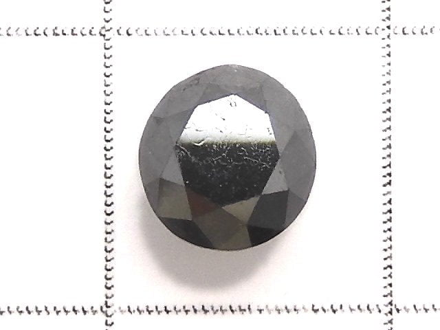 [Video][One of a kind] Black Diamond Loose stone Faceted 1pc NO.205