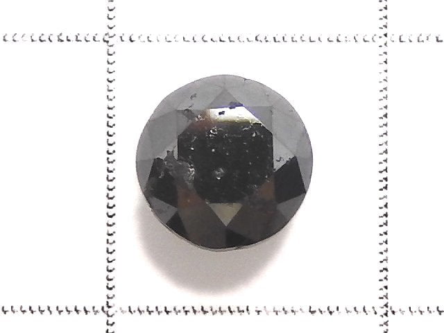 [Video][One of a kind] Black Diamond Loose stone Faceted 1pc NO.206