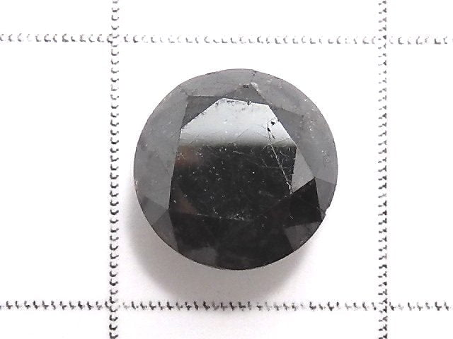 [Video][One of a kind] Black Diamond Loose stone Faceted 1pc NO.218