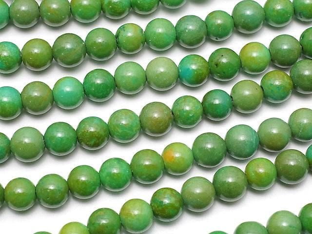 Magnesite Turquoise Round 4mm [Green] 1strand beads (aprx.15inch/36cm)