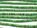 Magnesite Turquoise Rondelle 6x6x3mm [Green] 1strand beads (aprx.15inch/36cm)