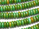 Magnesite Turquoise Rondelle 8x8x3mm [Green] 1strand beads (aprx.15inch/37cm)