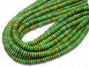 Magnesite Turquoise Rondelle 8x8x3mm [Green] 1strand beads (aprx.15inch/37cm)