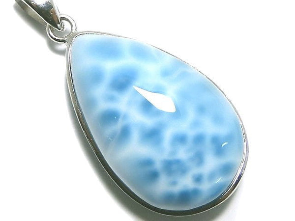 [Video][One of a kind] Larimar Pectolite AAA Pendant Silver925 NO.3