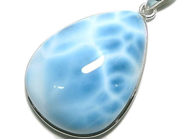 [Video][One of a kind] Larimar Pectolite AAA Pendant Silver925 NO.5