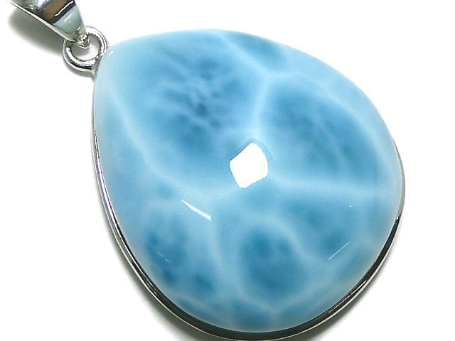 [Video][One of a kind] Larimar Pectolite AAA Pendant Silver925 NO.6